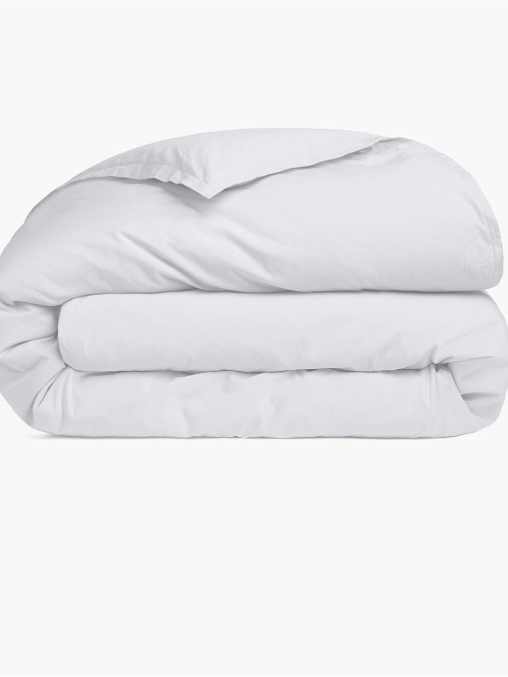 NWT Parachute Percale Duvet Cover King/Ca King White $240 MSRP 100% Organic Cott
